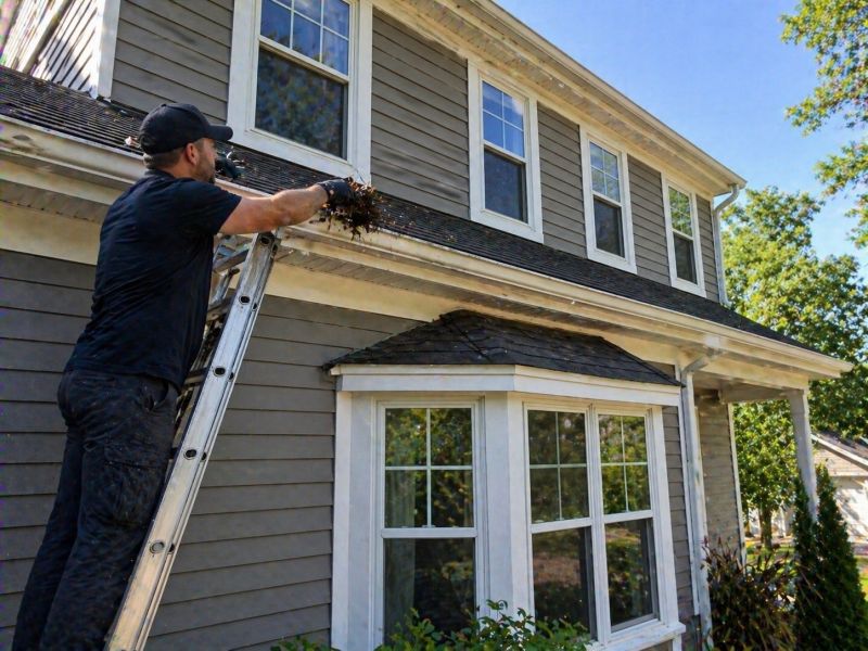 Clogged Gutter Clearing in Rochester, NY