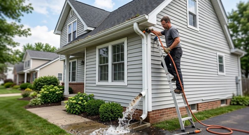 Downspout Snaking in Frederick, MD
