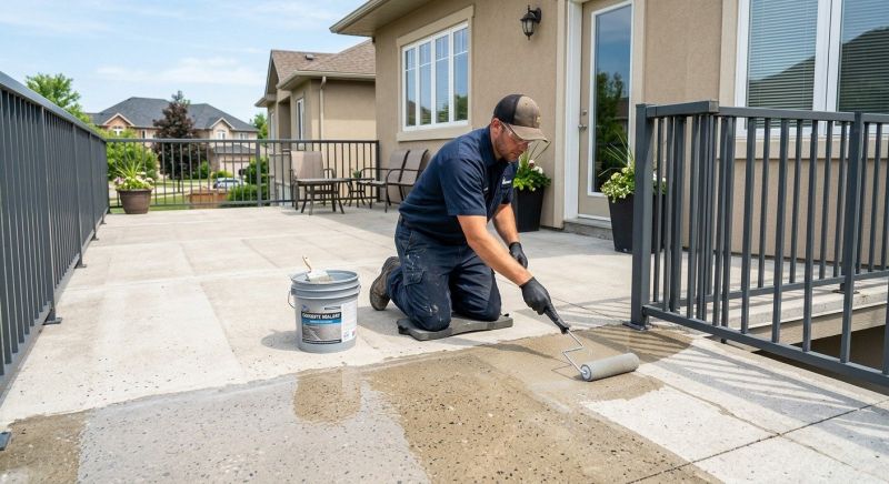 Stamped Concrete Sealing in Bellevue, WA